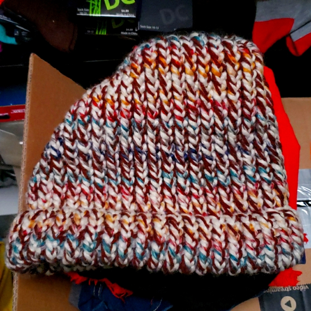 Hand Knitted Multi Color Warm Winter Hat